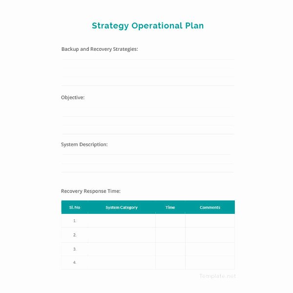 Business Operational Plan Template New 9 Operational Plan for Restaurant Examples Pdf