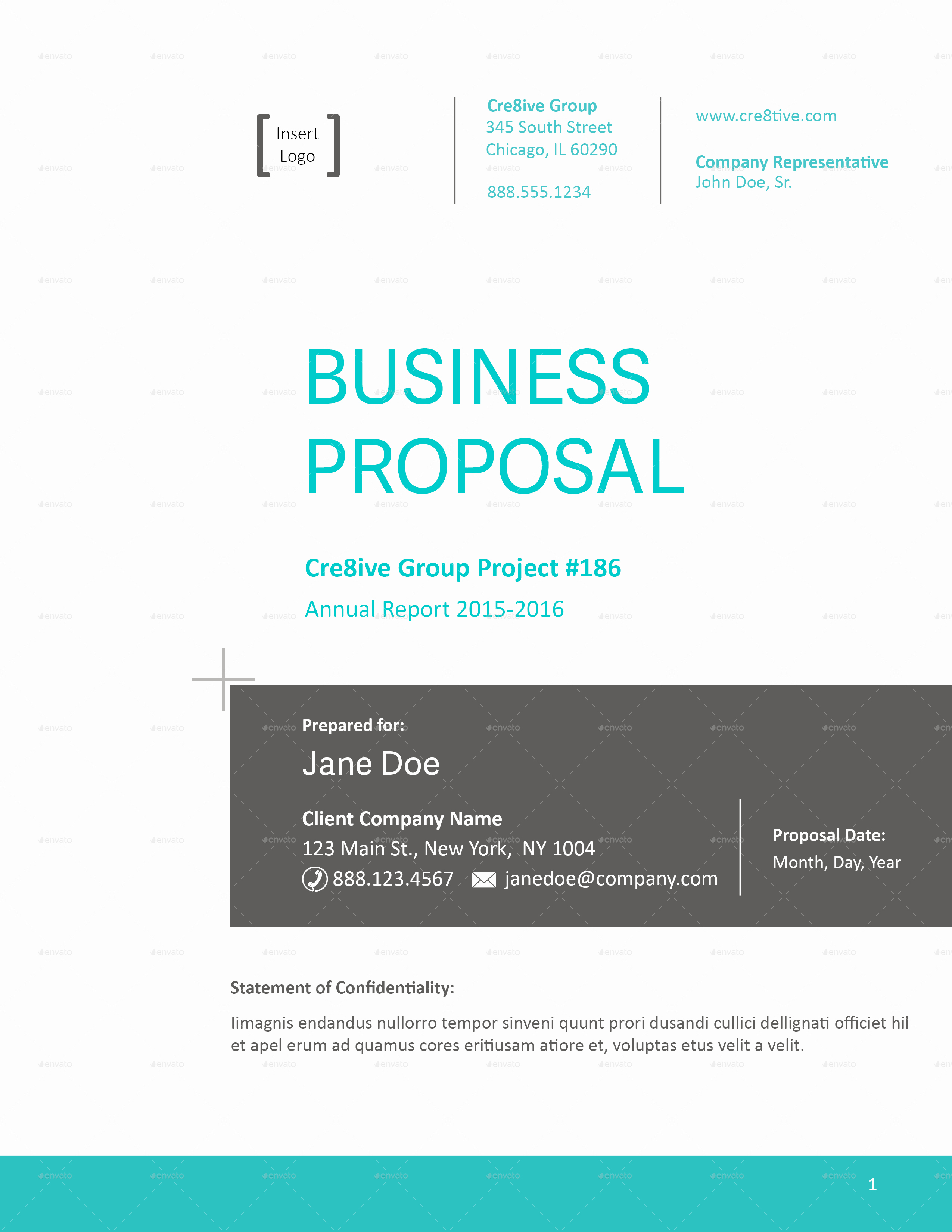 Business Plan Cover Page Template Best Of Business Proposal Cover