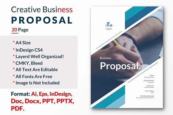 Business Plan Cover Page Template Fresh Creative Business Proposal Template Brochure Templates