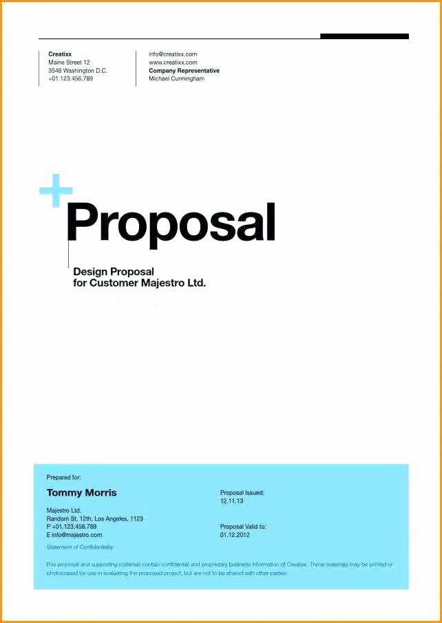 Business Plan Cover Page Template Inspirational 15 Cover Page Of A Proposal