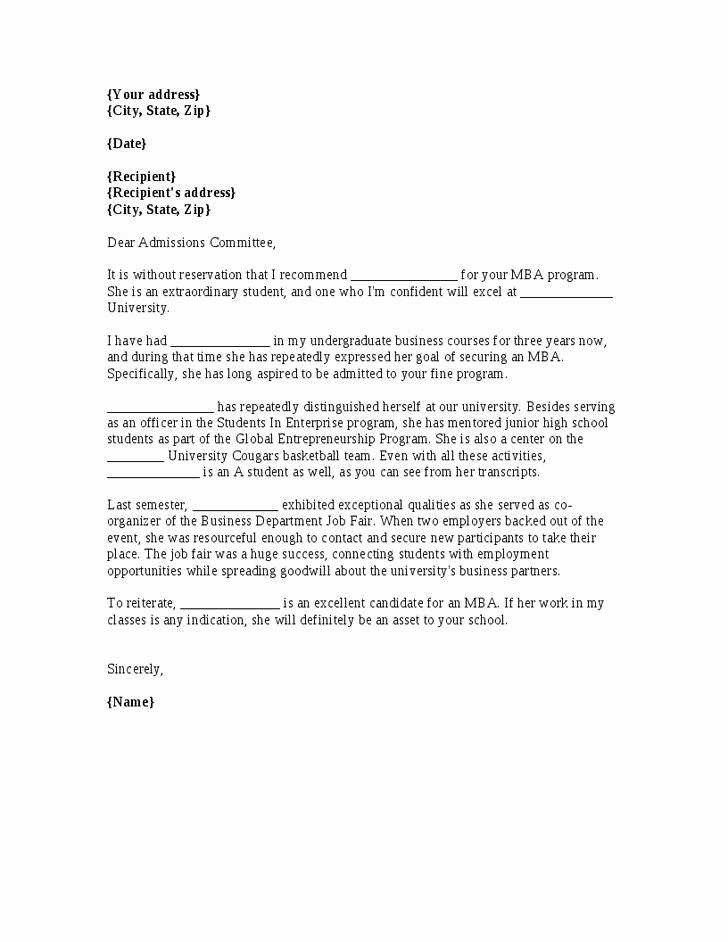 Business School Recommendation Letter Best Of Harvard Business School Letter Re Mendation Letter
