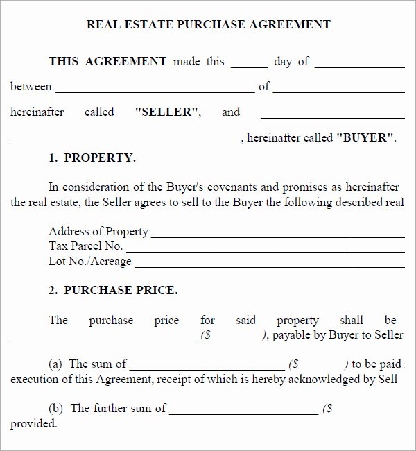 Buyout Agreement Real Estate Fresh Real Estate Purchase Agreement 7 Free Pdf Download
