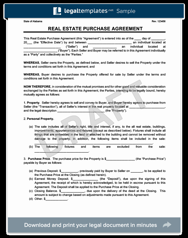 Buyout Agreement Real Estate Lovely Real Estate Purchase Agreement