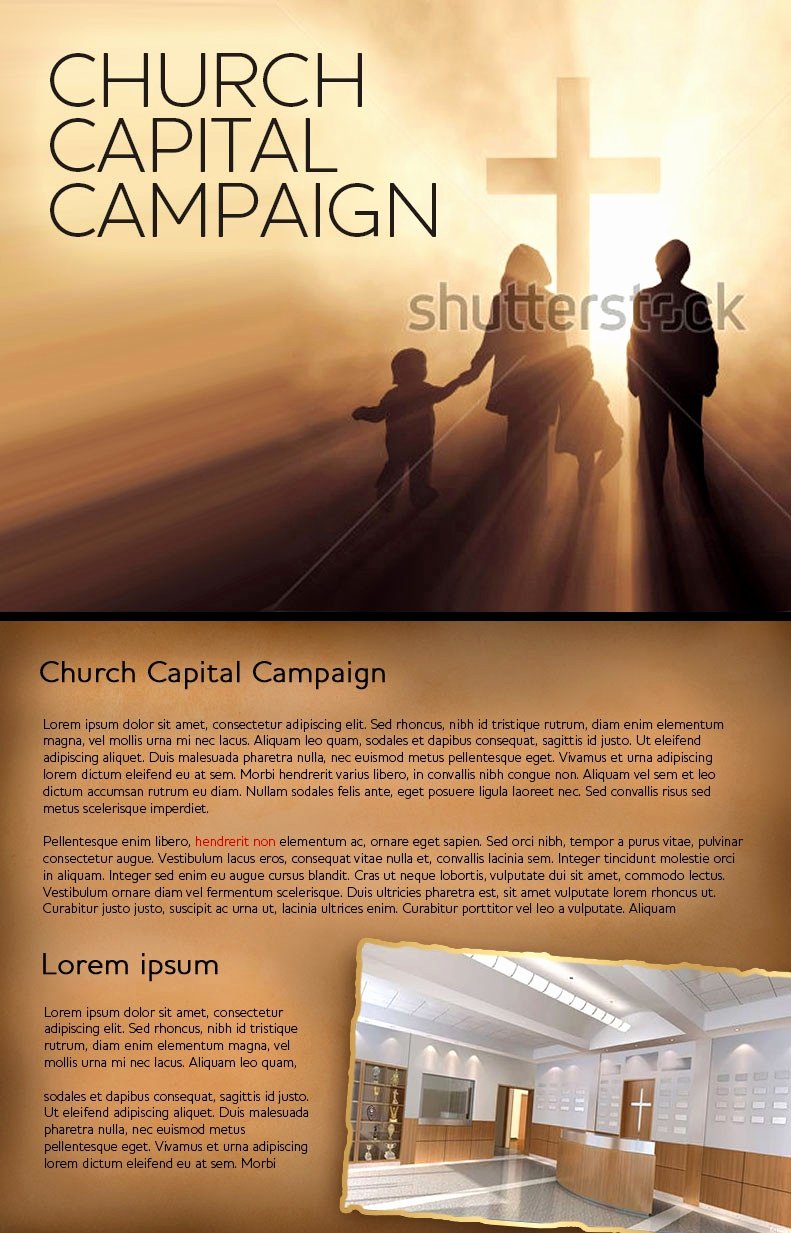 Capital Campaign Plan Template Awesome 50 Awesome Church Capital Campaign Brochures