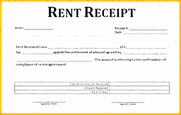 Car Rental Receipt Pdf Inspirational House Rent Receipt form – Idmanado