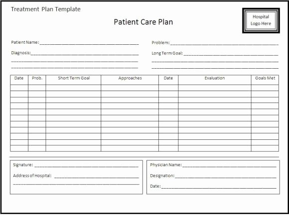 Care Plan Template Pdf Best Of 38 Free Treatment Plan Templates In Word Excel Pdf