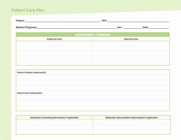 Care Plan Template Pdf Inspirational 15 Patient Care Plan Template – Pdf Word
