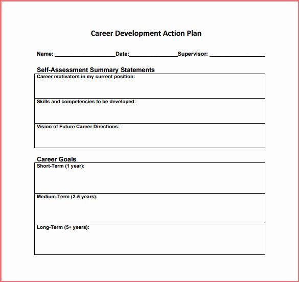 Career Development Plan Template New Simple Business Action Plan Template for Career