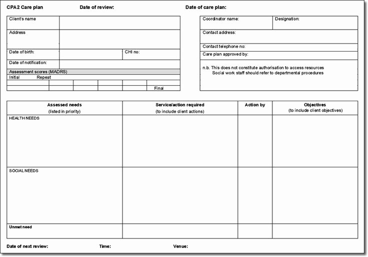 Case Management Care Plan Template Fresh Care Plan Template Nhs Google Search