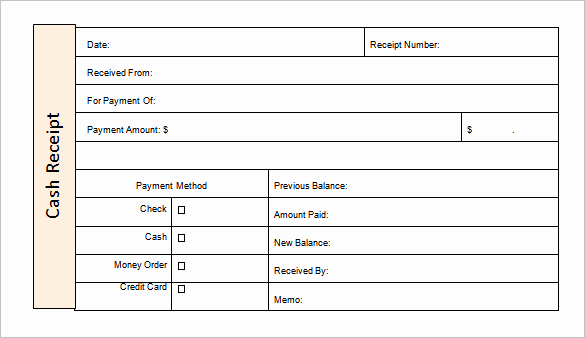 Cash Receipt format In Excel Awesome Money Receipt Template 27 Free Word Excel Pdf format
