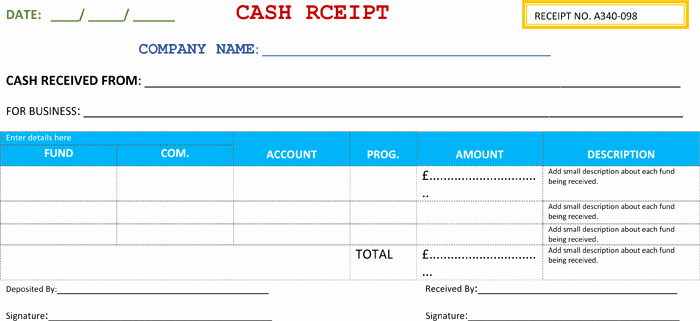 Cash Receipt format In Excel Fresh 21 Free Cash Receipt Templates for Word Excel and Pdf