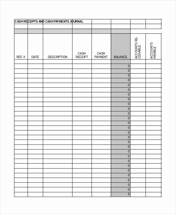 Cash Receipt format In Excel Unique Journal Template 5 Free Excel Documents Download