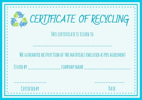 Certificate Of Destruction Template New 8 Free Customizable Certificate Of Destruction Templates