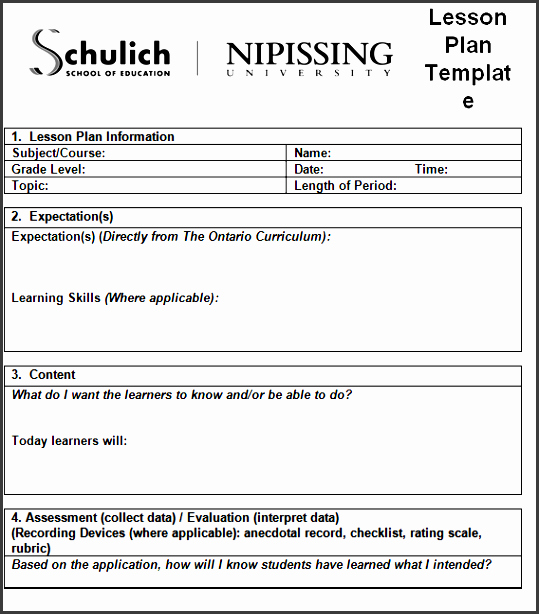 Cfi Lesson Plan Template Luxury 4 Lesson Plan Checklist Template Downloadable