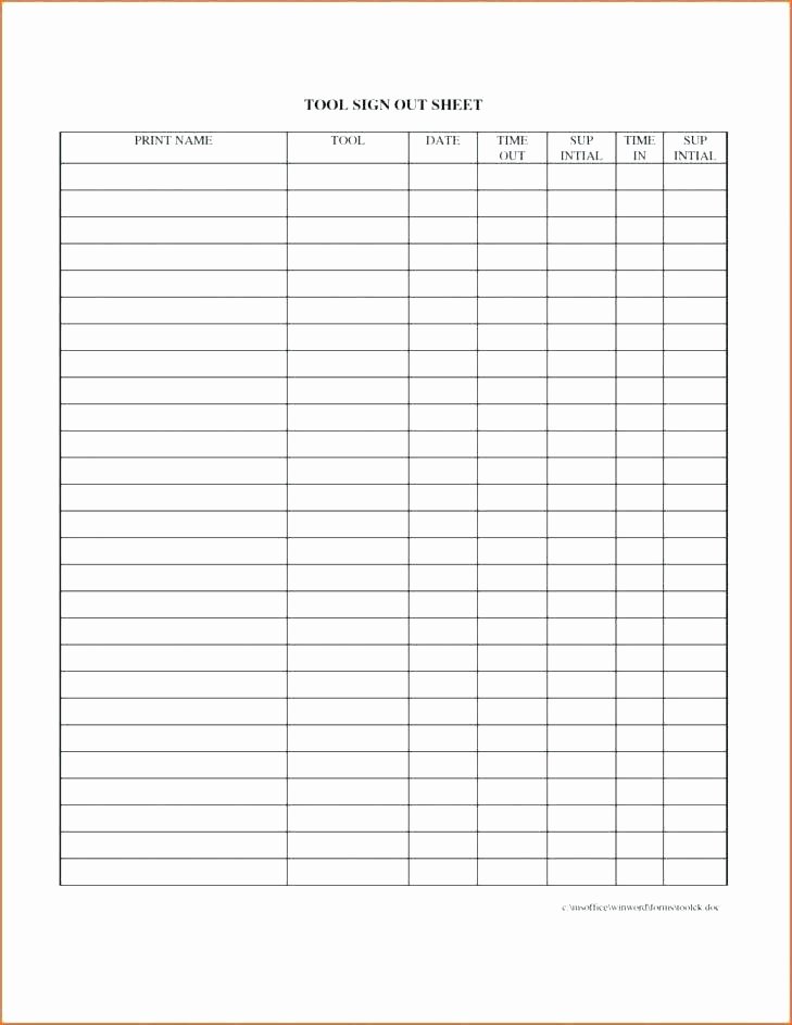 Check In Check Out Spreadsheet Beautiful 15 Sign In and Out Sheets