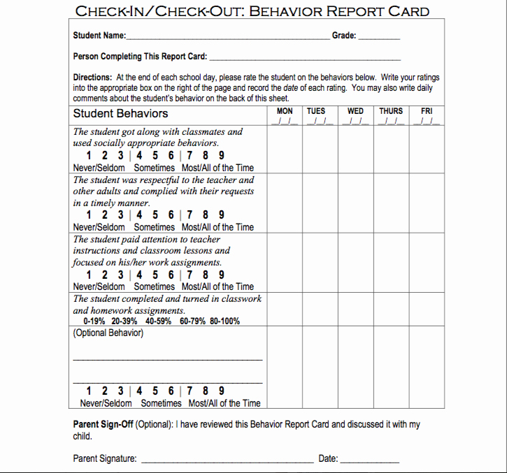 Check In Check Out Spreadsheet Best Of Check In Check Out Strategies for Students