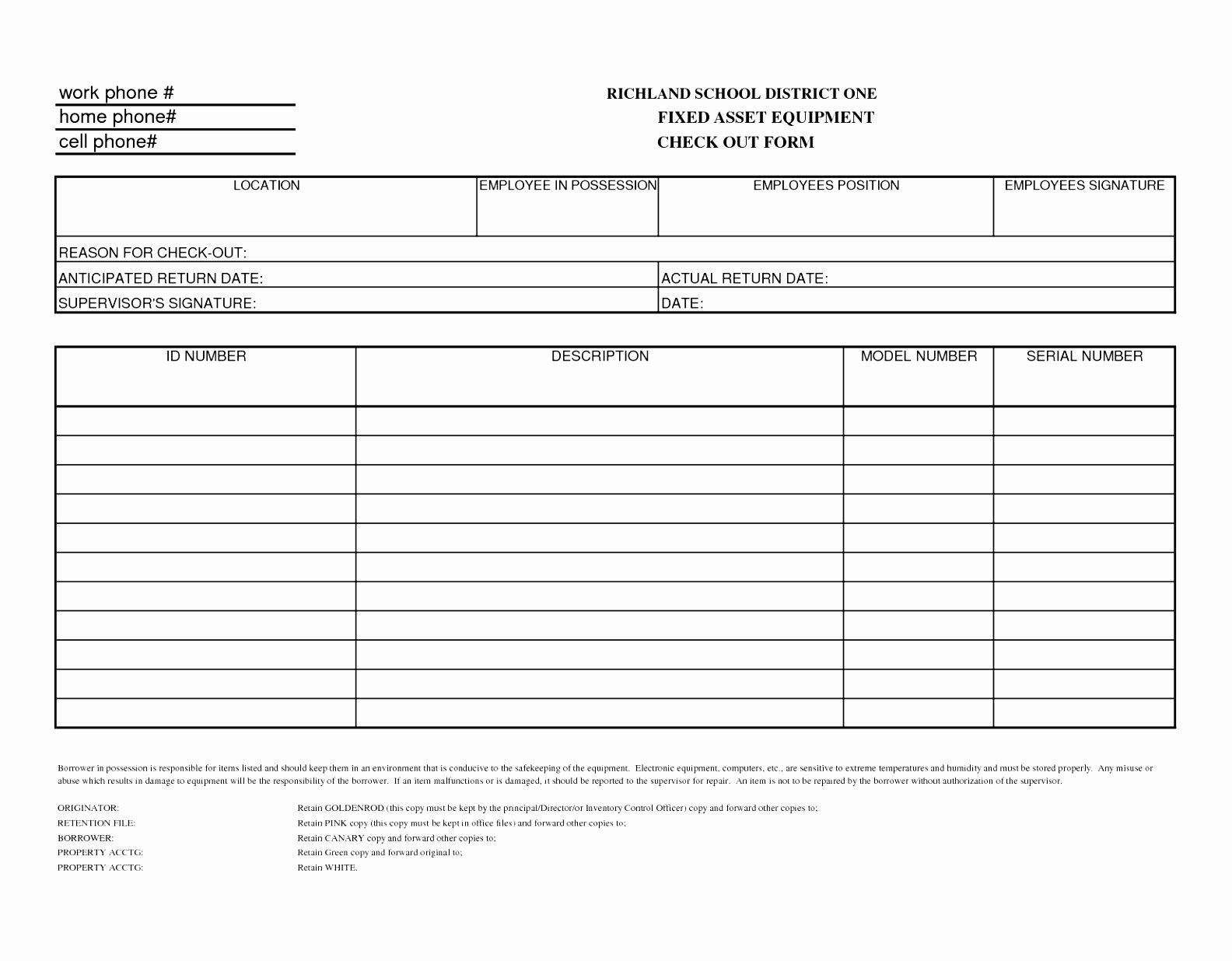 Check In Check Out Template Elegant 6 Check Out form Template Ierwr