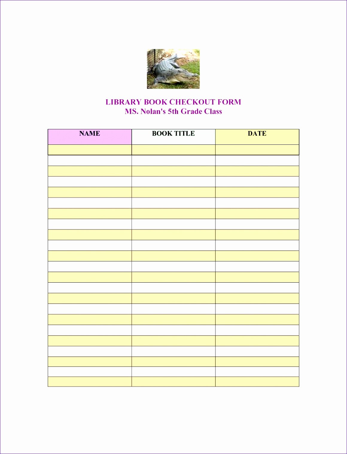 Check In Check Out Template Luxury Library Book Checkout Sheet Haojc Ideas Best S