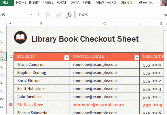 Check In Check Out Template Unique Library Book Check Out Sheet for Excel