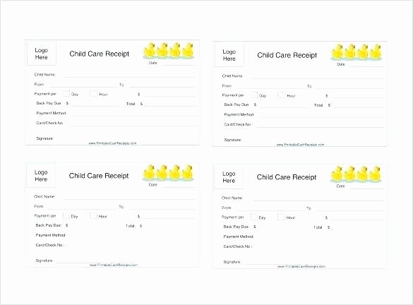 Child Care Receipt Template Lovely 15 Child Care Receipts Template