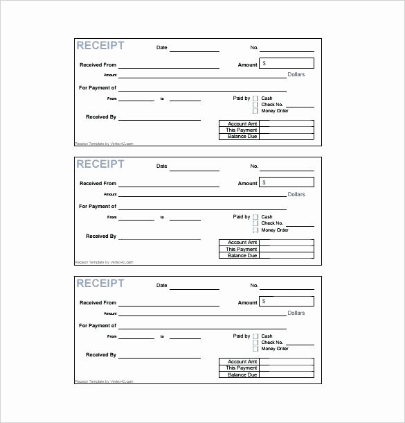 Child Support Receipt Template Luxury Printable Cash Receipt Template Free format In Excel