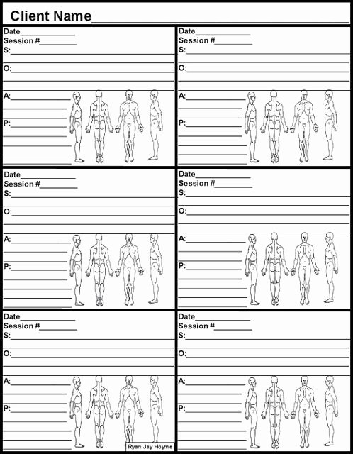 Chiropractic soap Notes Template Free Unique Chart for Massage therapy soap Note Templates