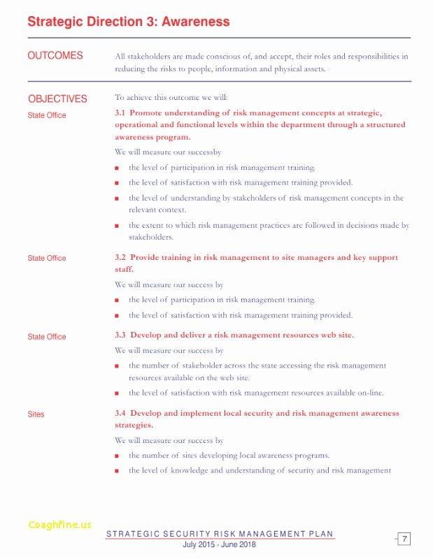 Church Security Plan Template New Strategic Action Plan Template Sarahepps