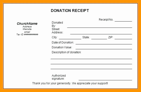 Clothing Donation Receipt Template New Donation Checklist Template Sheet 4 Free Documents