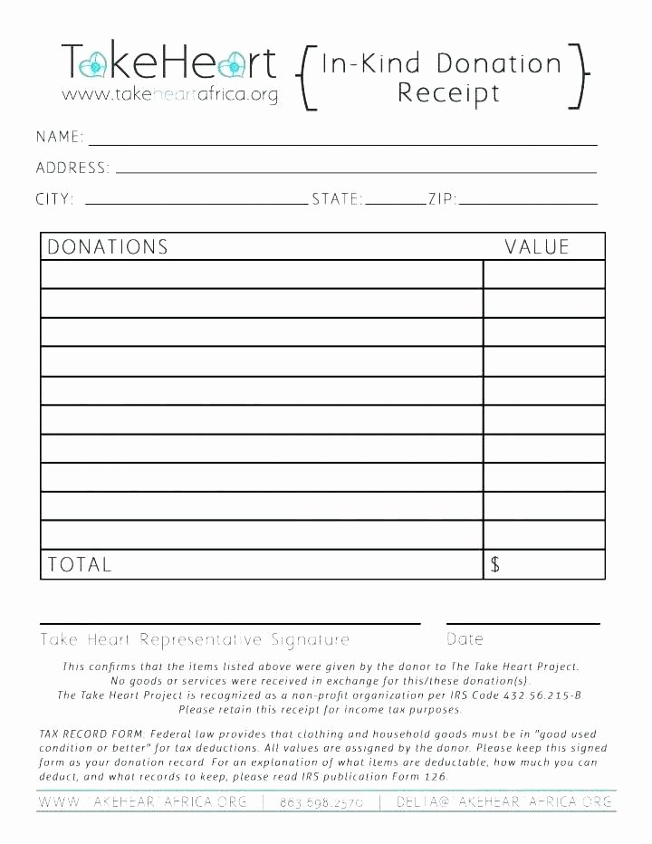 35 Clothing Donation Receipt Template Hamiltonplastering