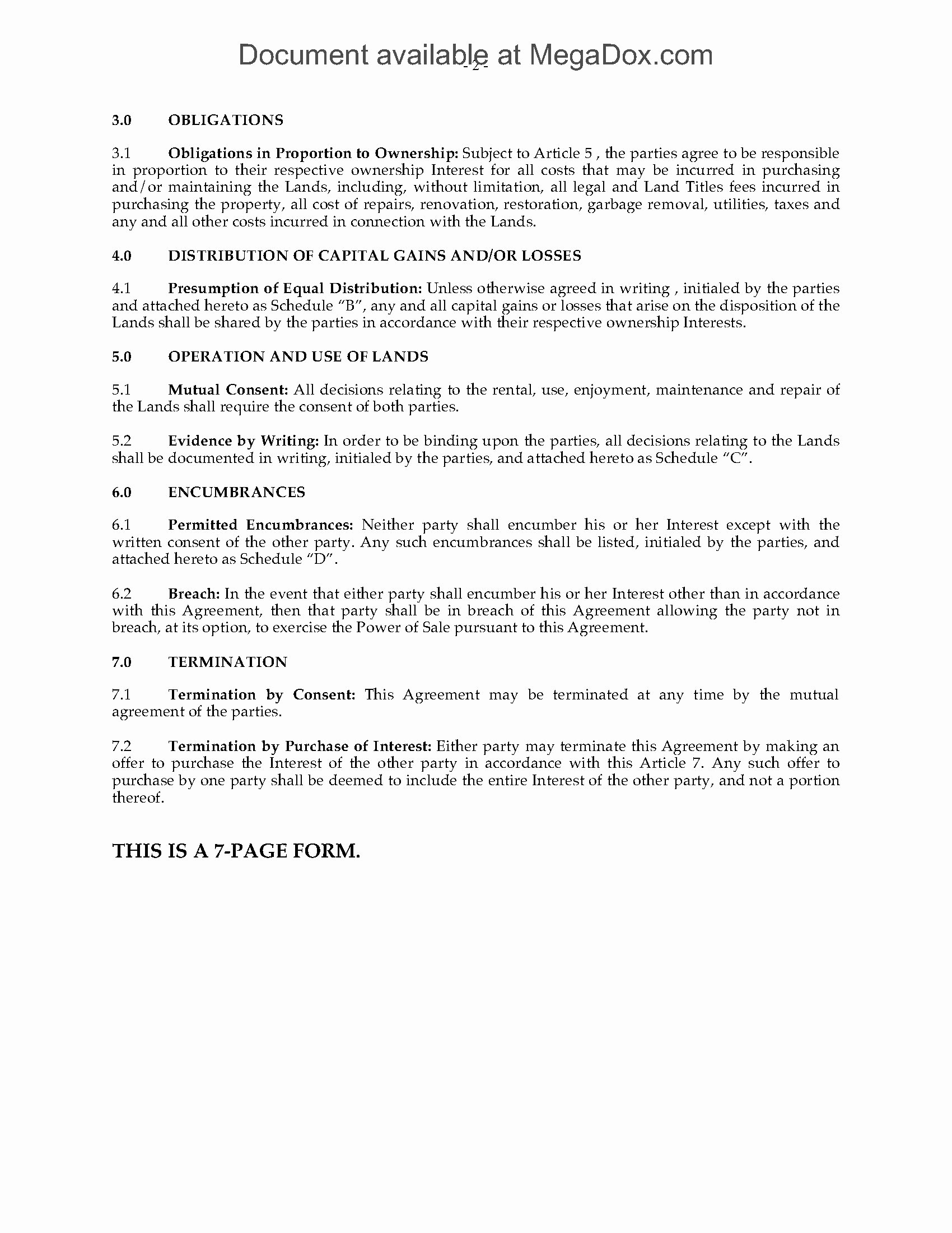 Co Ownership Agreement Real Estate Template Best Of Land Co Ownership Agreement