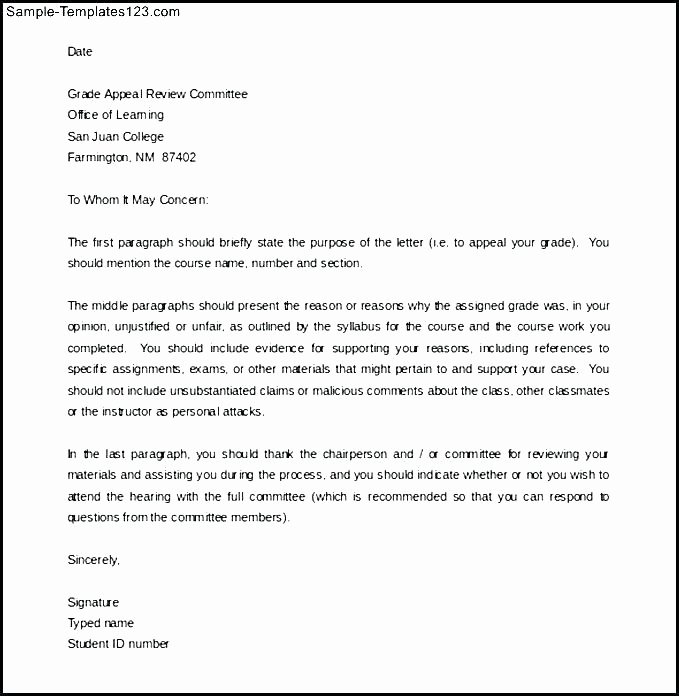 College Appeal Letter format New 14 Examples Of College Appeal Letters