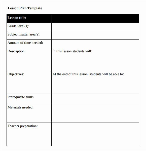 College Lesson Plan Template Awesome Image Result for High School Lesson Plan Template Pdf