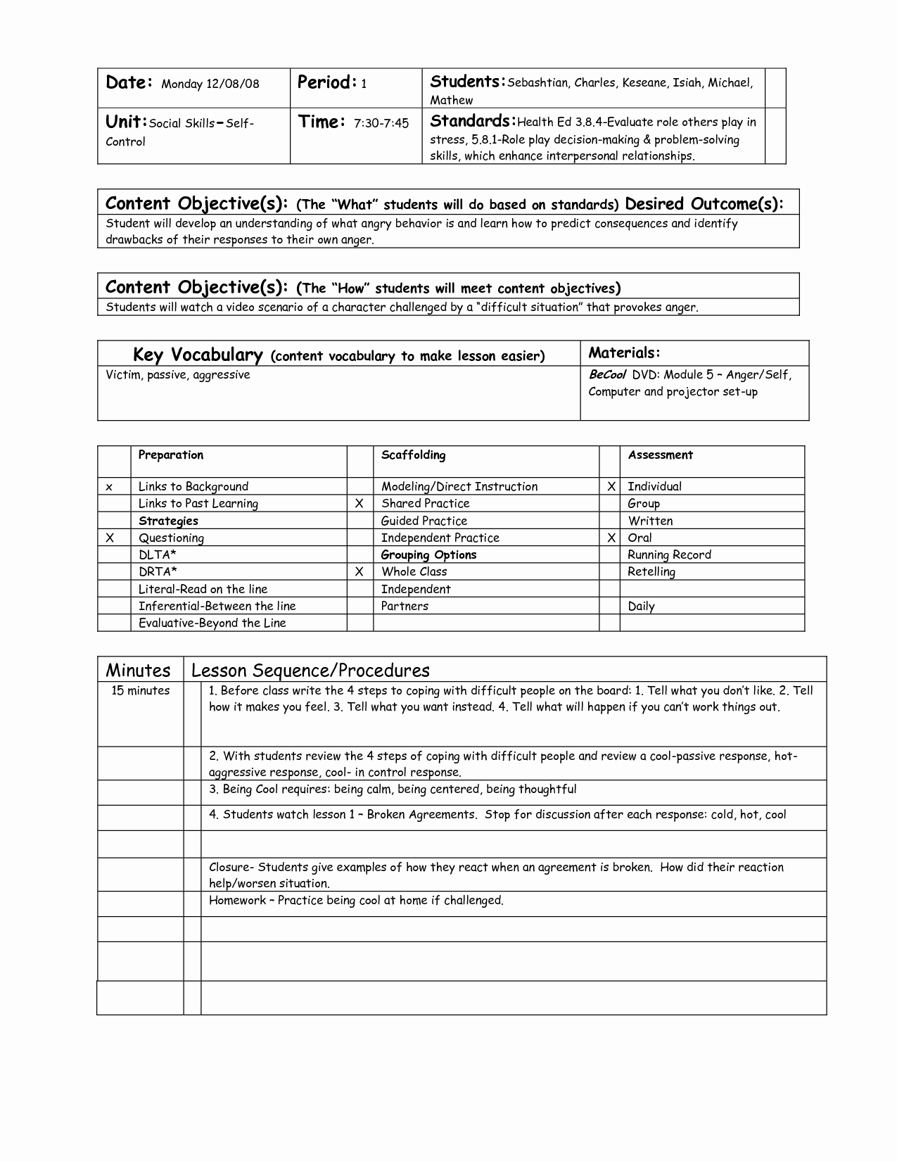 College Lesson Plan Template Fresh Writing Lesson Plans Template &amp; Essay About Psychopath