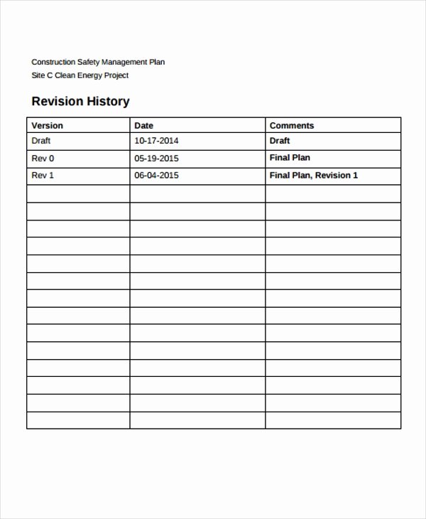 Construction Safety Plan Template Best Of 29 Safety Plan formats