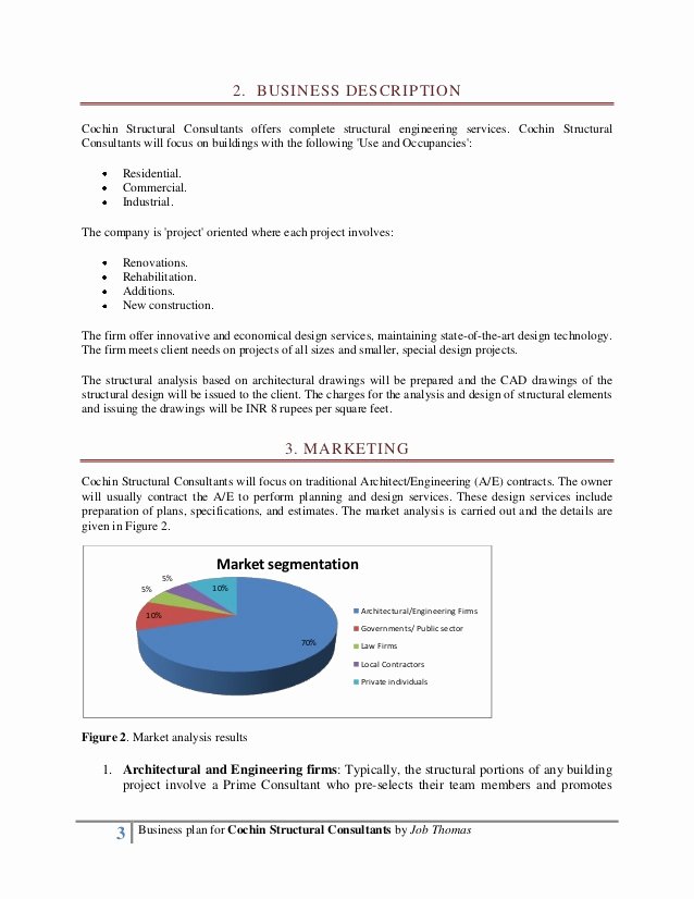 Consulting Business Plan Template Inspirational Business Plan for Structural Engineering Firm