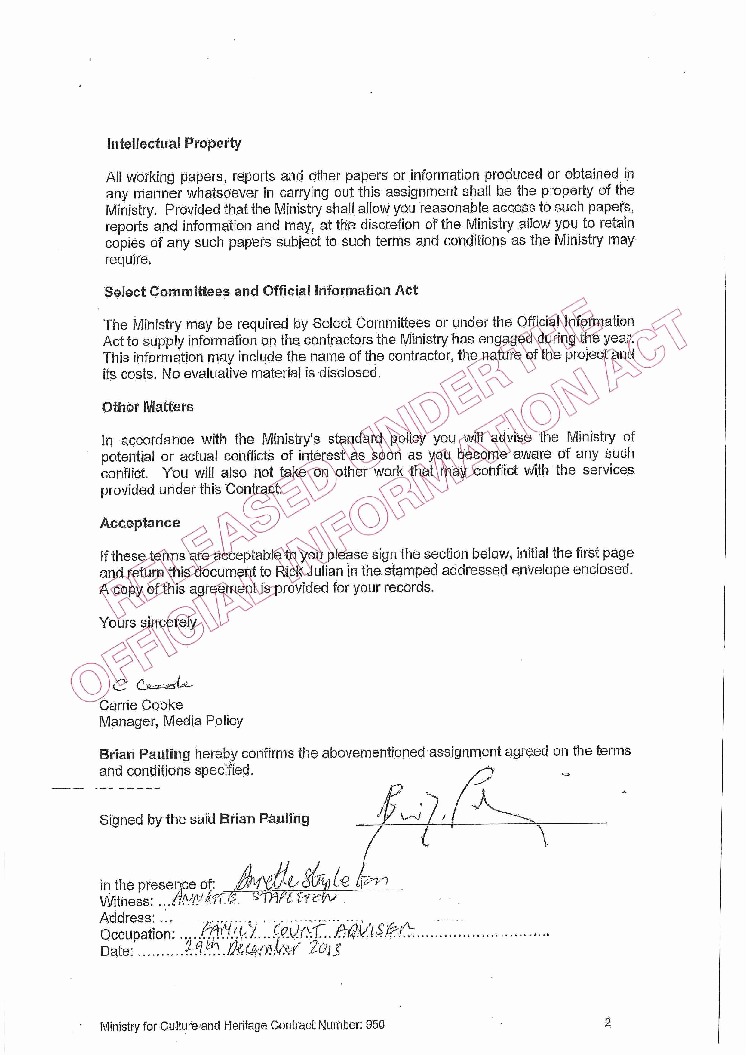 Contractor Engagement Letter Awesome 3 Eoi Process Letter Of Engagement From Mch to Independent