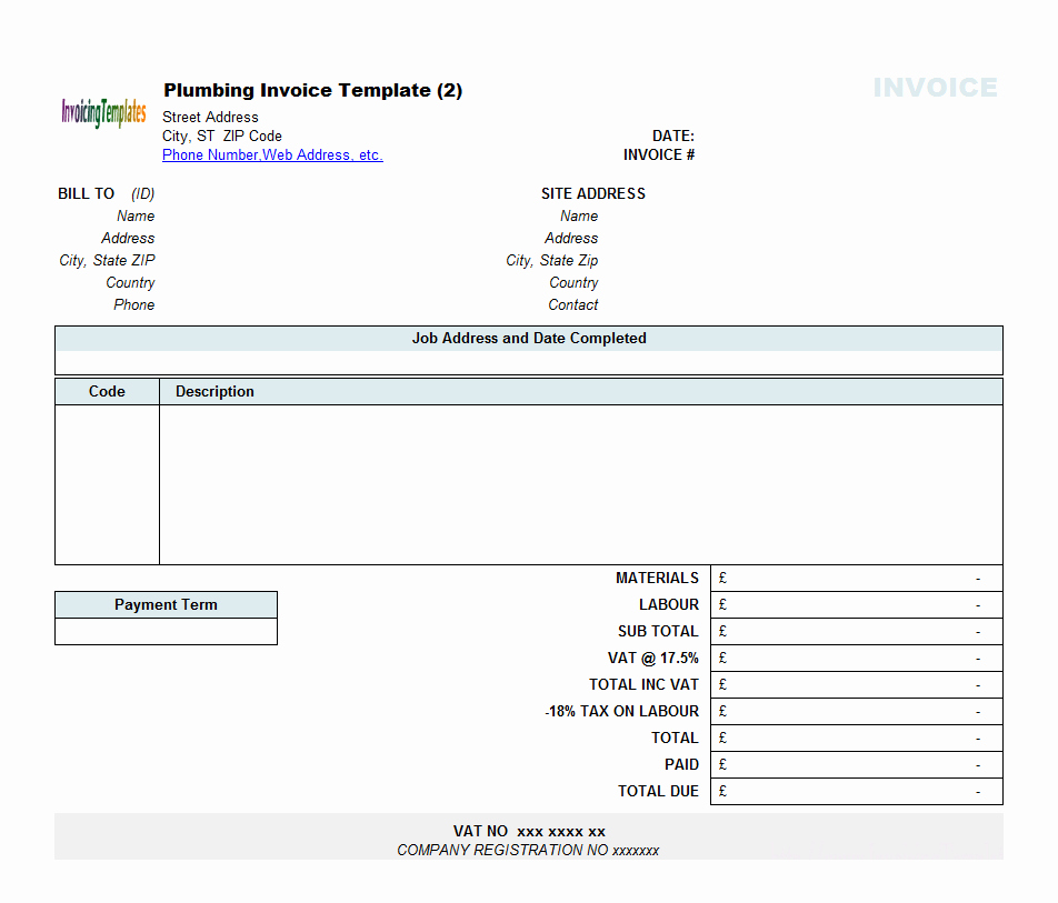 Contractor Receipt Of Payment New Contractor Invoice Templates Free 20 Results Found