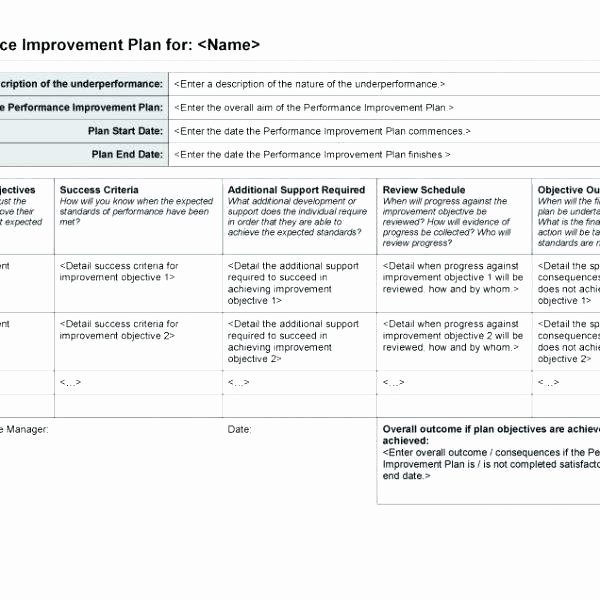 Corrective Action Plan Template Excel Fresh Corrective Action Plan Template New Employee Performance