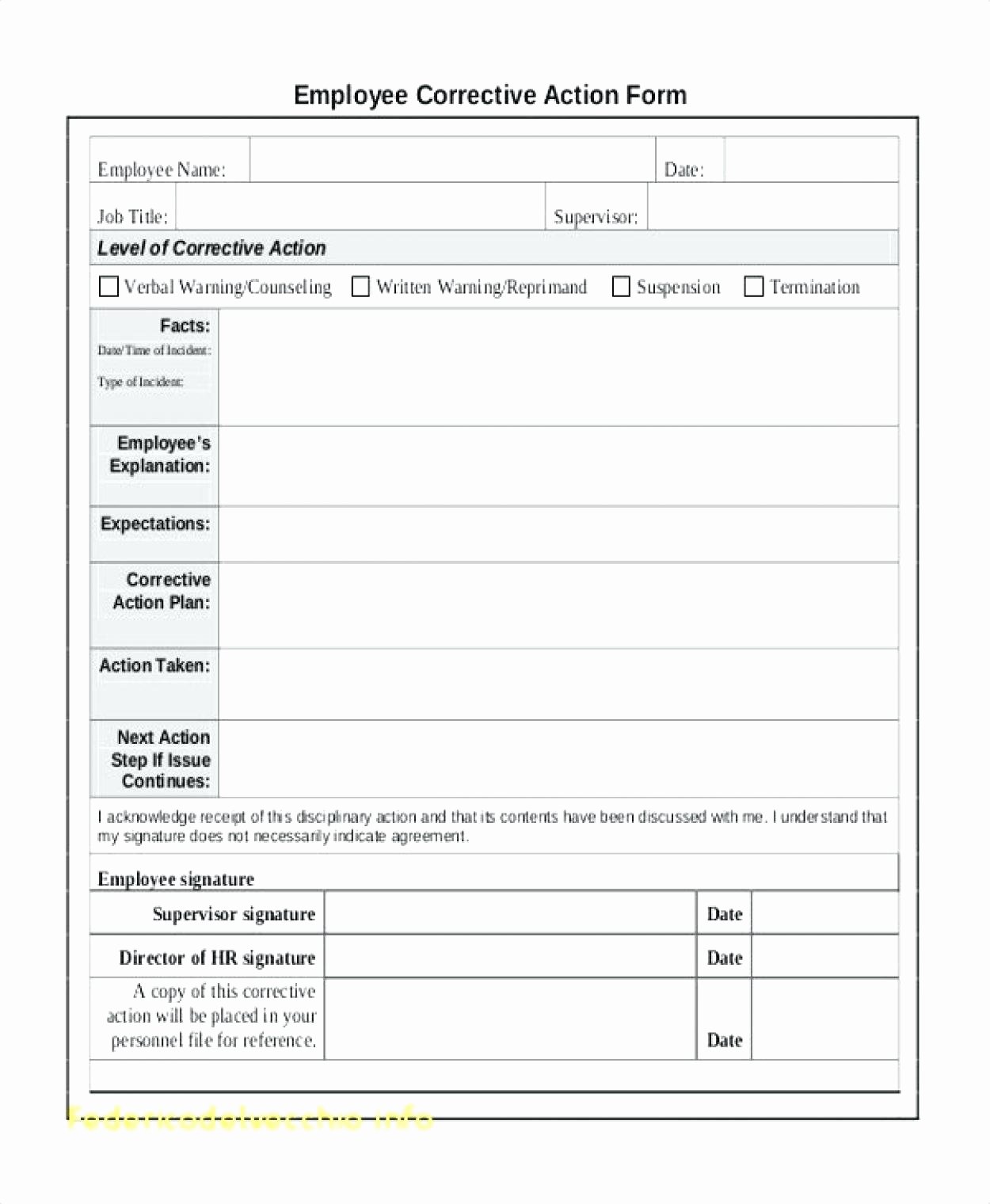Corrective Action Plan Template Excel Luxury Corrective Action form – Campuscareer