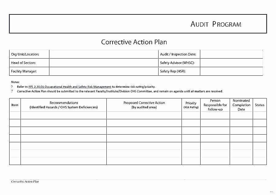 Corrective Action Plan Template Healthcare Awesome Safety Action Plan Template What is An Implementation Plan
