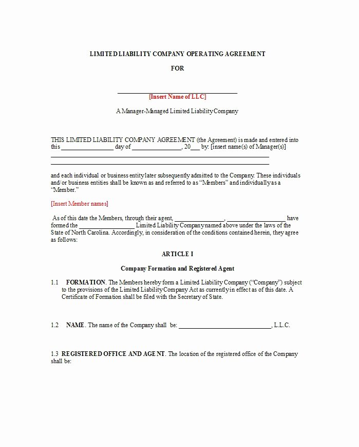 Cottage Operating Agreement Template Lovely 30 Professional Llc Operating Agreement Templates