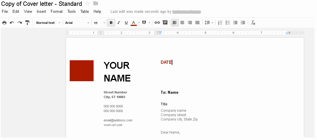 Cover Letter format Google Docs Fresh Cover Letter Template Google Docs