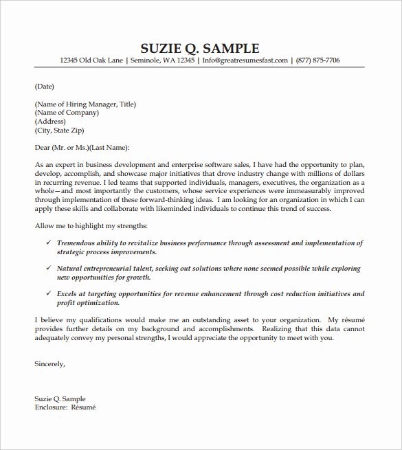 Cover Letter format Pdf Fresh 11 Sales Cover Letter Templates Free Sample Example