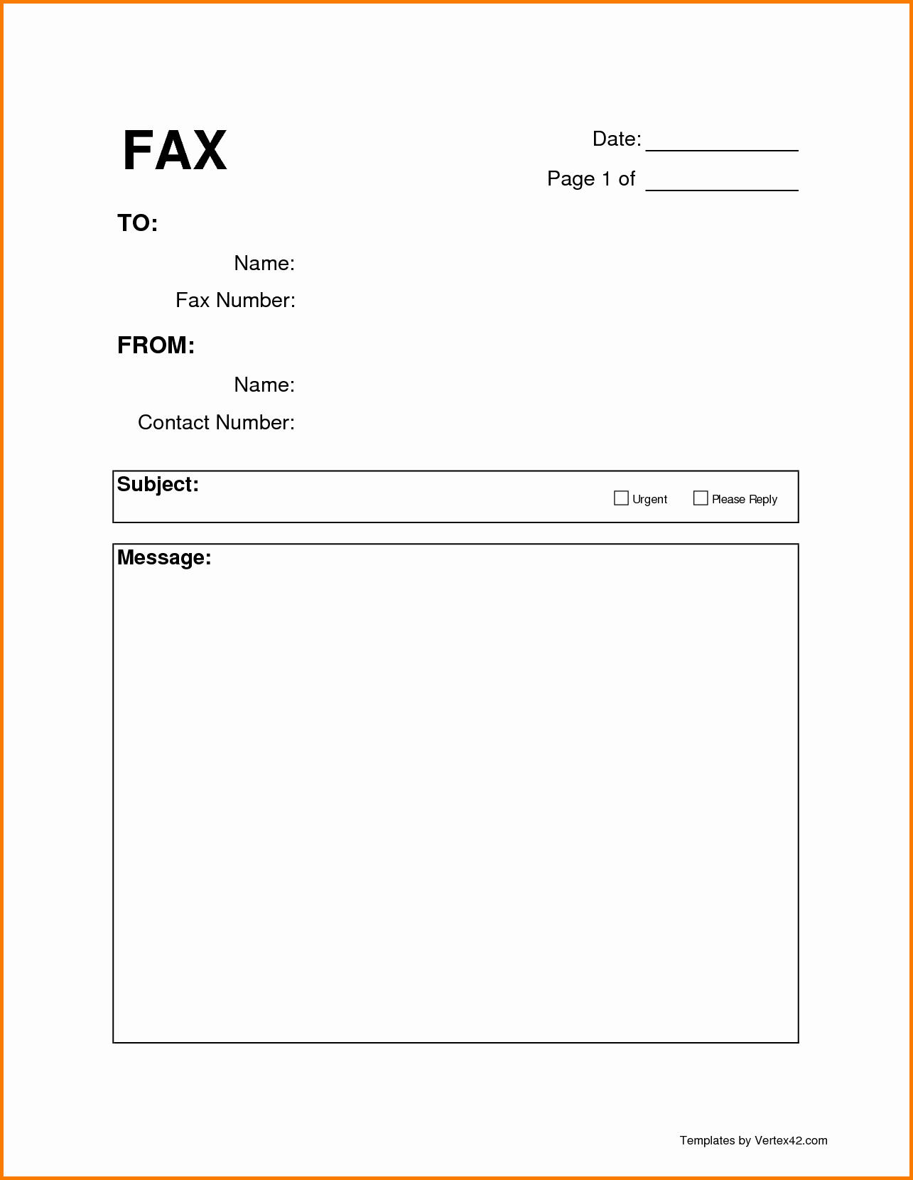 Cover Letter format Uf Awesome Fax form Template Bamboodownunder