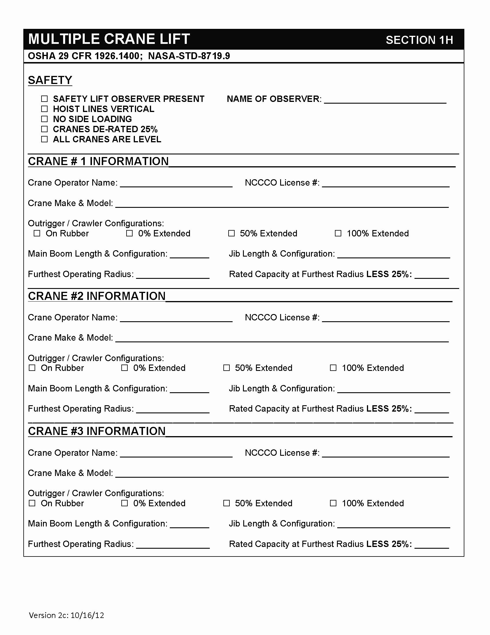 crane lift plan pdf