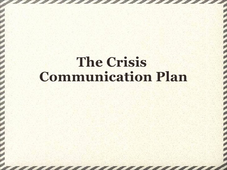 Crisis Communication Plan Template Elegant the Crisis Munication Plan