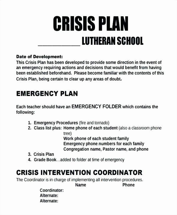 Crisis Communications Plan Template Awesome School Crisis Munication Plan Template Munication