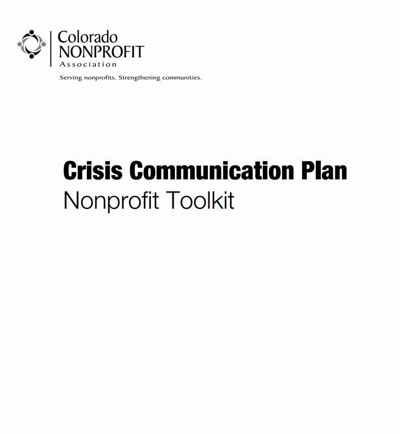Crisis Communications Plan Template Inspirational Crisis Munication Plan Nonprofit toolkit