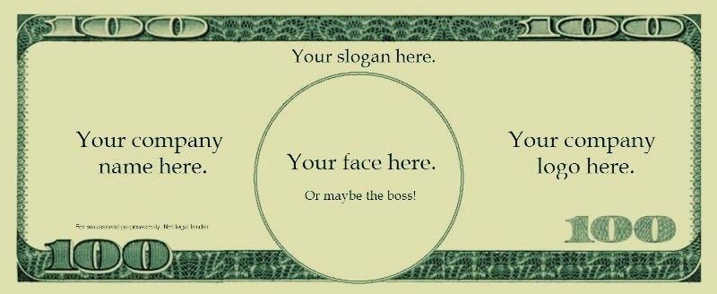 Customizable Fake Money Template Lovely Play Money Template