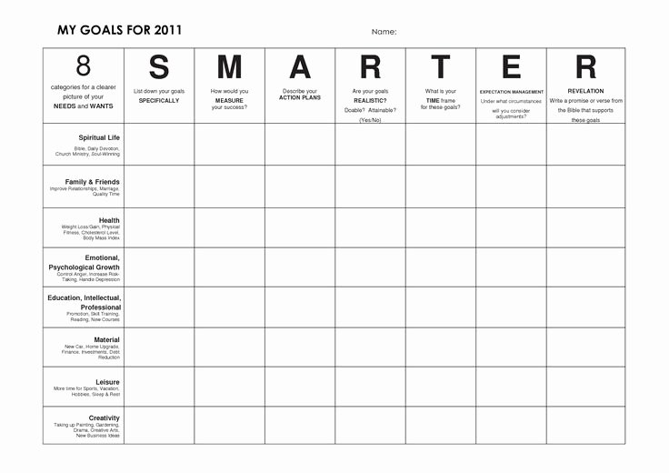 Daily Action Plan Template New Smart Goal Action Plan Template … organize